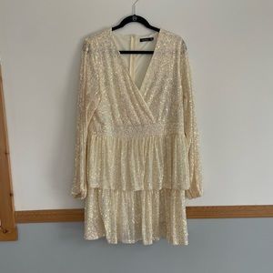 Boohoo curve size US 16 (UK 20) sequined dress